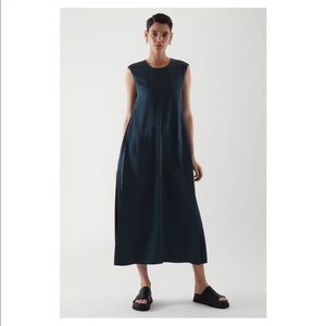 COS Sleeveless Maxi Dress In Dark Turquoise